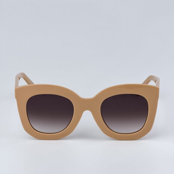 Celine CL4005FN 57Z BRAND NEW Sunglasses Beige Gradient Violet Geometric Women - Picture 4 of 10